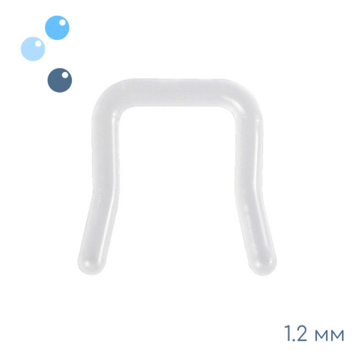 Ретейнер для септума из биопласта 1.2 мм (16G)